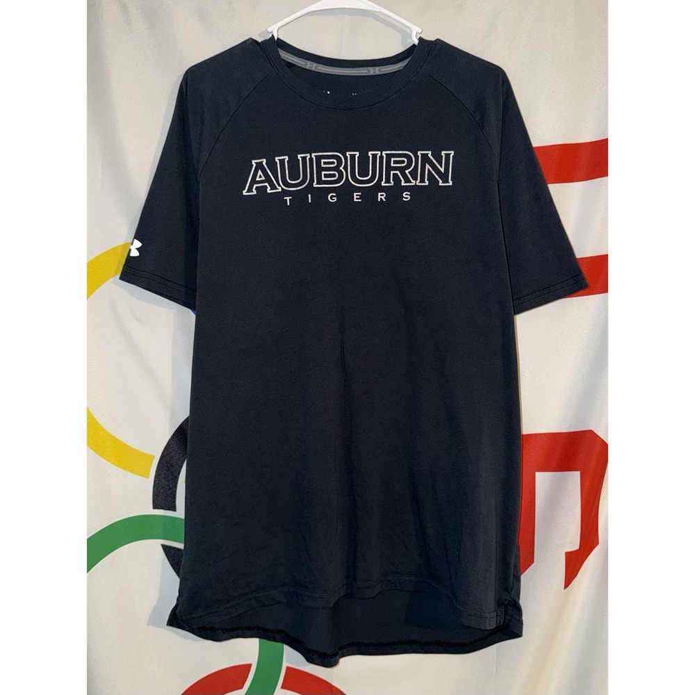 Under Armour Auburn Tigers T Shirt Large Football Gray